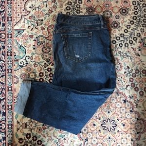 Torrid Medium Wash Distressed Boyfriend Jean